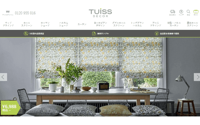 Tuissのホームページ
